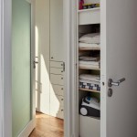 halway storage soltions tiling glass timber doors