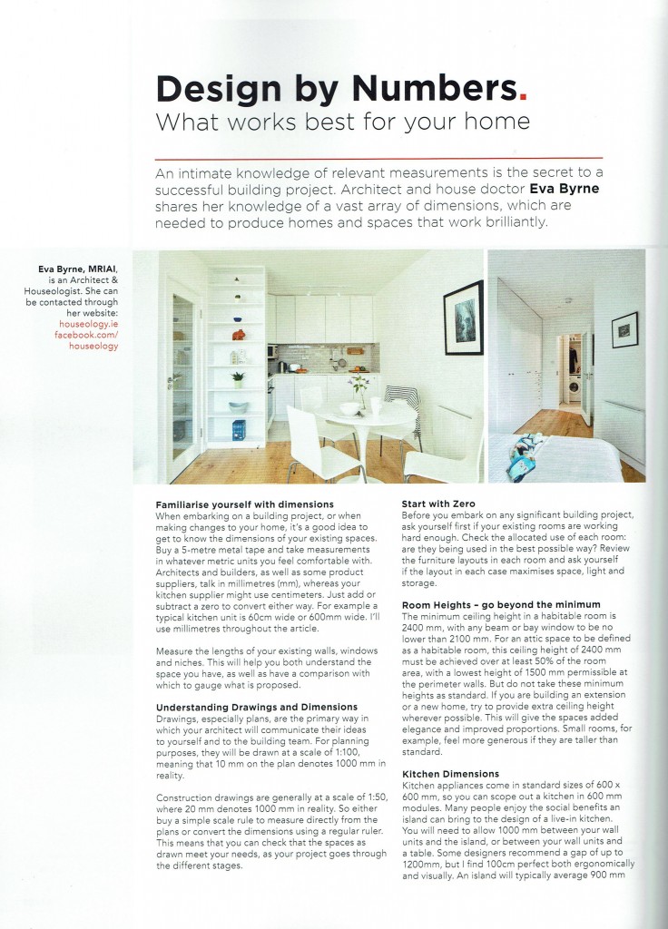 Design by Numbers. What works best for your home. House + Design, June ...